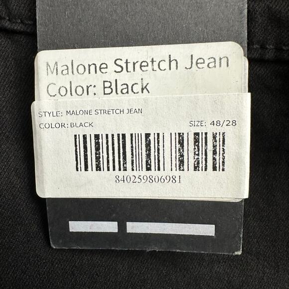 Good Counsel Men's 48 x 28 Black Malone Stretch Jeans - Picture 4 of 6